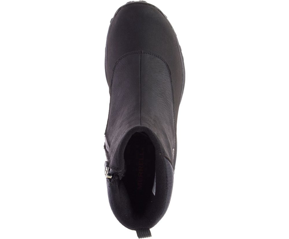 Botas Homem - Merrell Thermo Kiruna Mid Zip Waterproof - Pretas - NVP719056